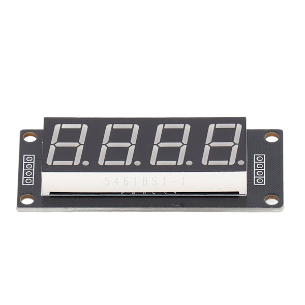 4 stk. LED-segment digitalt displaymodul 4 bit 7 segmenter printkort urmodul 0,56 tommer MRA172A rød