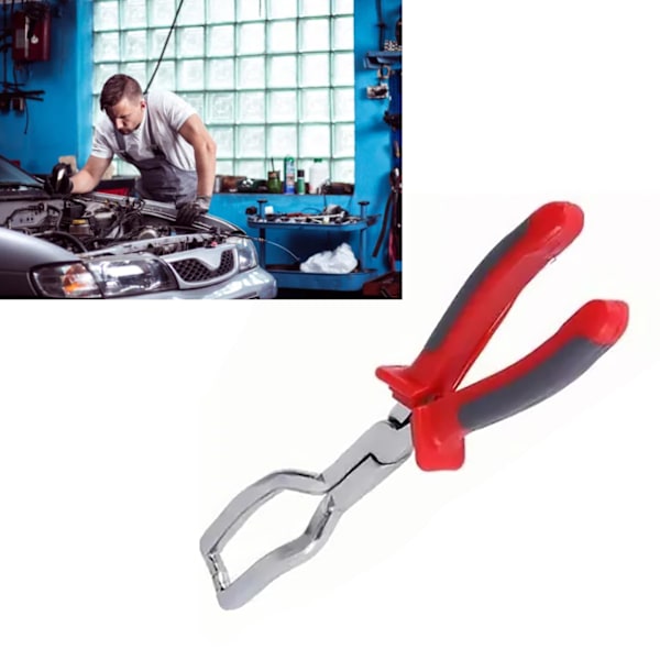 Bränsleledningstång Universal Stål Ergonomisk Design Effektiv Bensin Slangrör Klämma Koppla Ur Verktyg Röd