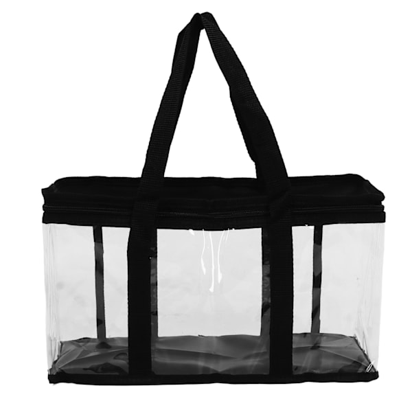 PVC-verktygsförvaringsväska transparent dragkedja dammtät stor kapacitet verktygsorganisatör för underhåll 38 X 15 X 21cm