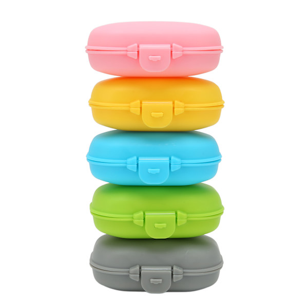 5 kpl Pills Organizer Ei epämiellyttävää hajua taittuva ympäristöystävällinen pillerisäiliö