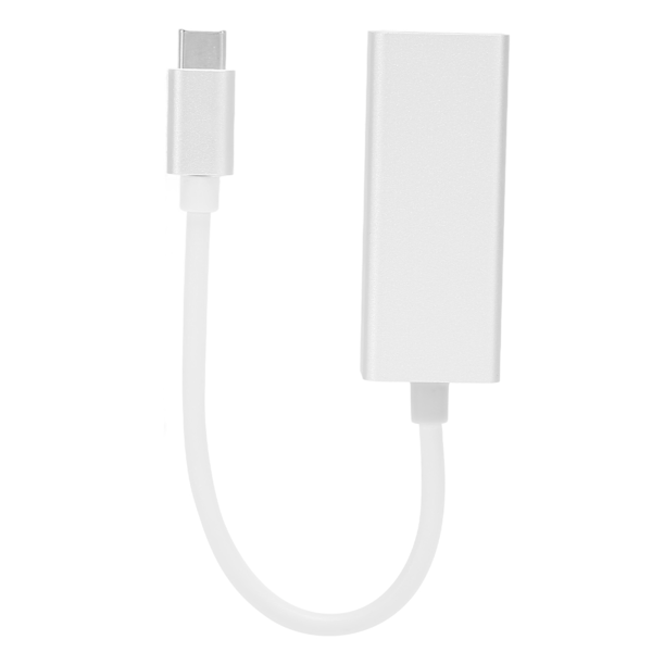 Type C til RJ45-adapter 100M 1000M Drevfri Hot Plug Aluminiumlegering Kablet USB C til Ethernet-adapter til computer 100M