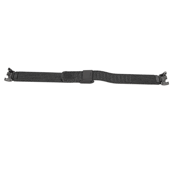 Justerbart klockarmband Andningsbart vikspänne Quick Release i rostfritt stål klockband för Mi Band 8 Svart