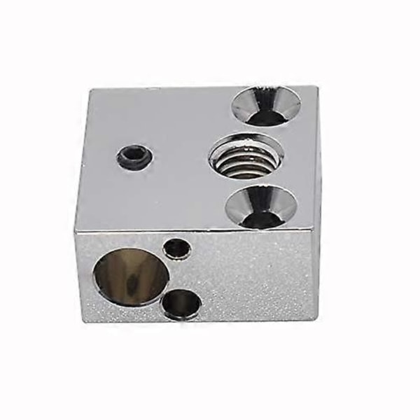 Högtemperatur CR-10 Pläterad Koppar Värmeblock för MK8 Creality Helt Metall Hotend Extruder Ender 3s V2 Ender 3 pro Ender 5 Pro CR10 S4 S5 (Koppar)