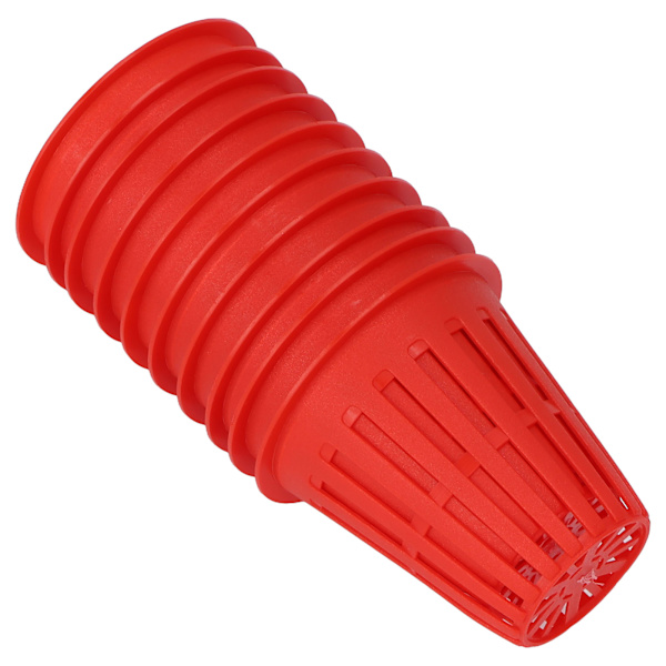 10 STK Plantekurv Hydroponisk dyrkningskurv Plastic Plant Mesh Cup til altanhaveRød