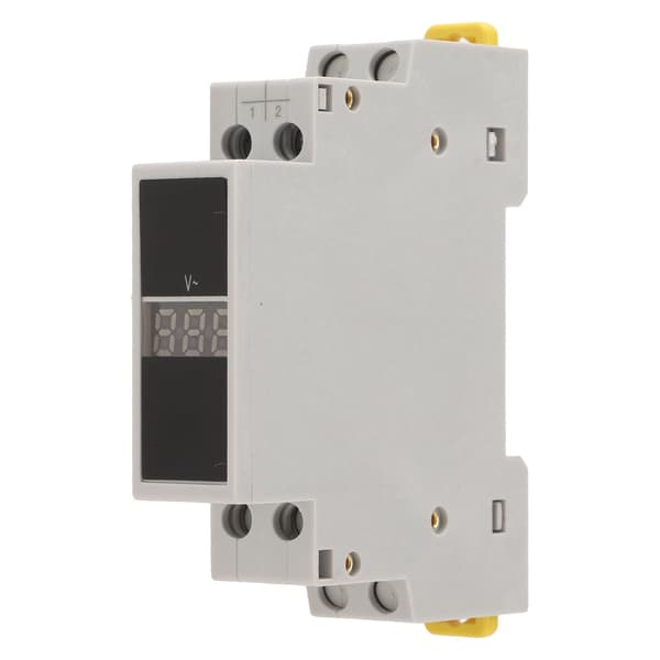 Enkeltfaset spændingsmåler Digitalt display ABS-hus Mini modulær voltmeter til elektriker AC80V‑500V