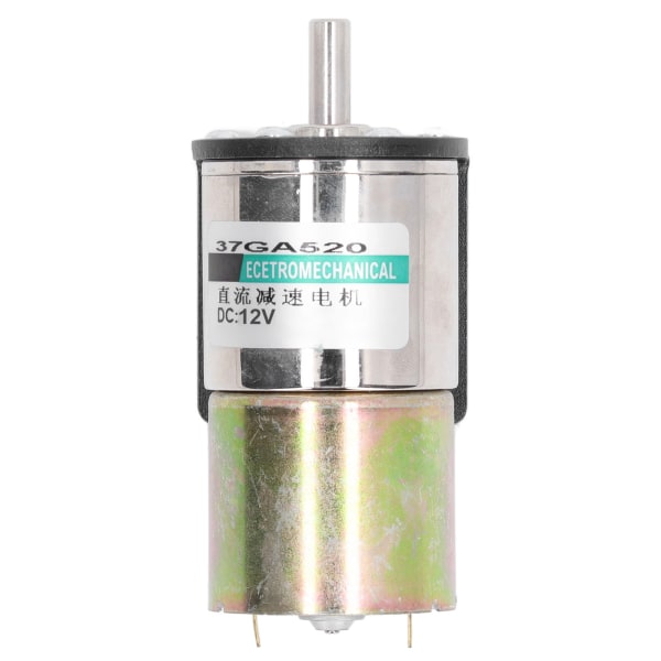 DC-snäckväxelmotor, mikroborstad, självlåsande, industriell elmotor i aluminiumlegering, 12 V, 10 W, med hållare, 0–50 varv/min