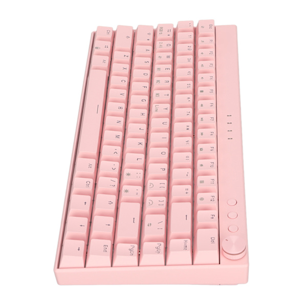 82-tasters mekanisk tastatur RGB-bakgrunnsbelysning ABS tre-modus spilltastatur med knott for Windows for IOS for AndroidBlue Switch