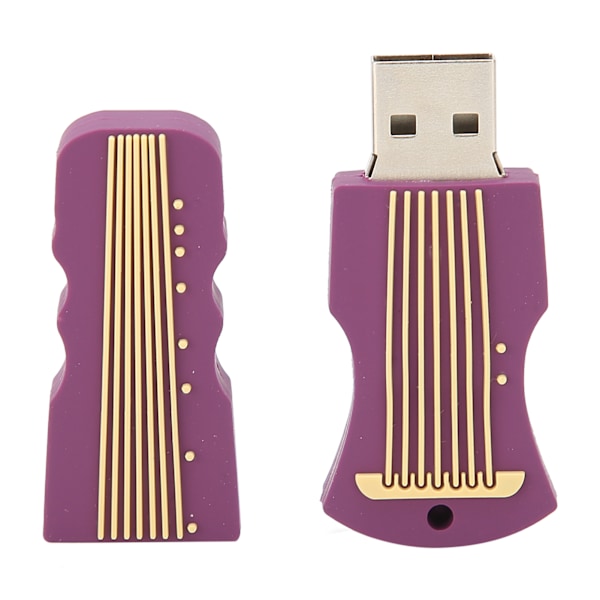 USB-minnepinne med utseende som et musikkinstrument, bærbar USB-pinne, gavetilbehør, 128 GB