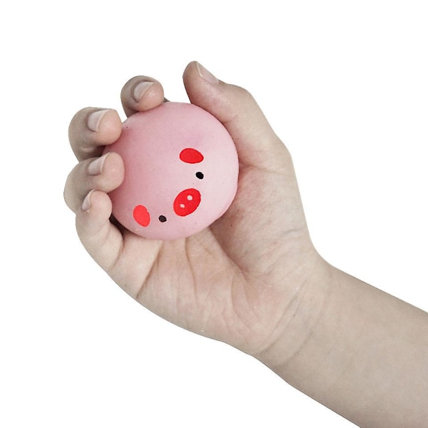 Söta Kyckling Squishy Stressbollar - Set om 6, Ångestlindrande Leksaker, Mjuka och Kväsbara Dumpling Fidgets