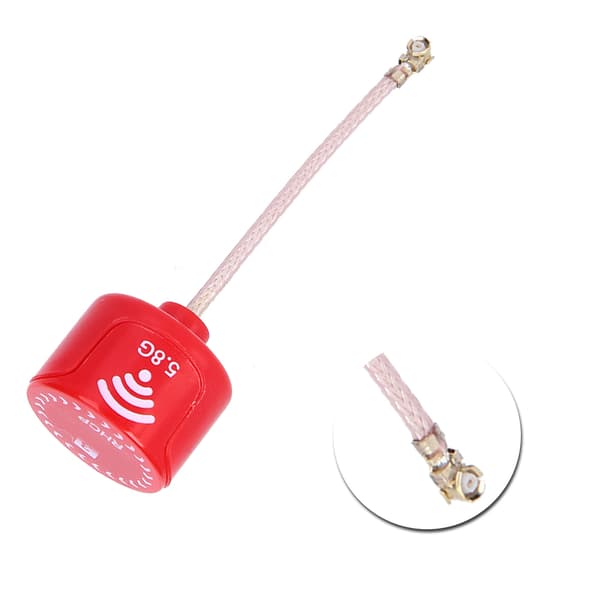 5.8Ghz 3dBi LHCP High Gain Antenne til FPV Racing Drone RC Dele Tilbehør RedUFL