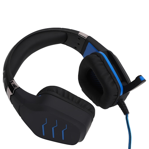 Gaming-hörlurar med mikrofon Datorspel LED Luminous Headset för PC Laptop