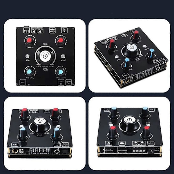 Dobbelt Mikrofon Karaoke Maskine Bluetooth 5.0 Lyd Effektforstærker