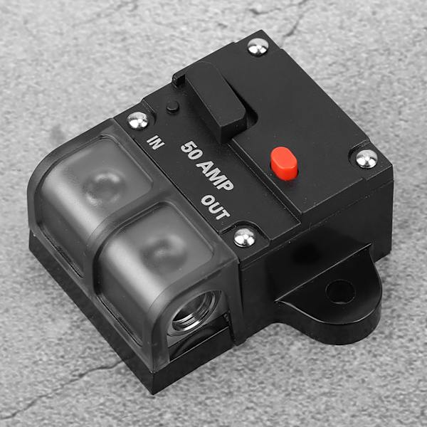 12-42 VDC Heavy Duty Bil Auto Reset Inline Circuit Breaker Selvrecovery Sikring (50A)