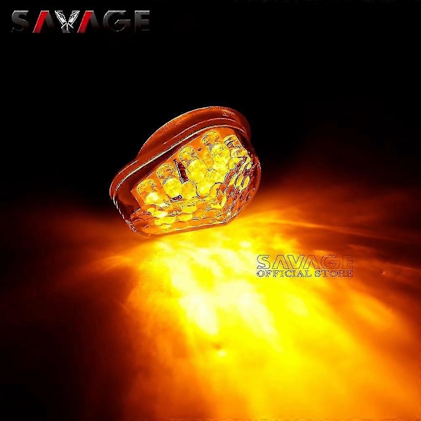 2023 LED Blinkers Blinkljus för Yamaha Yzf R7 R6 R1 R1m Yzfr7 Yzf-r7 Motorcykeltillbehör Mini Blinkande Lampindikatorer Rök