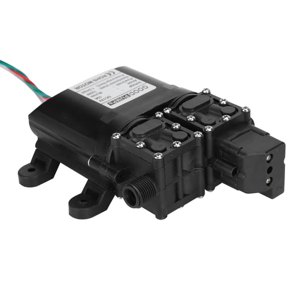 12V 120W 8L højtryksmembranpumpe med dobbelt kerne og kobberforbindelse