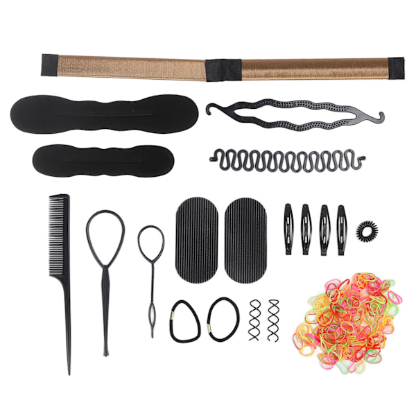 20PCS Hårflätningsverktyg Bärbar Lätt DIY Hårtillbehör för Frisörer Damer Flickor