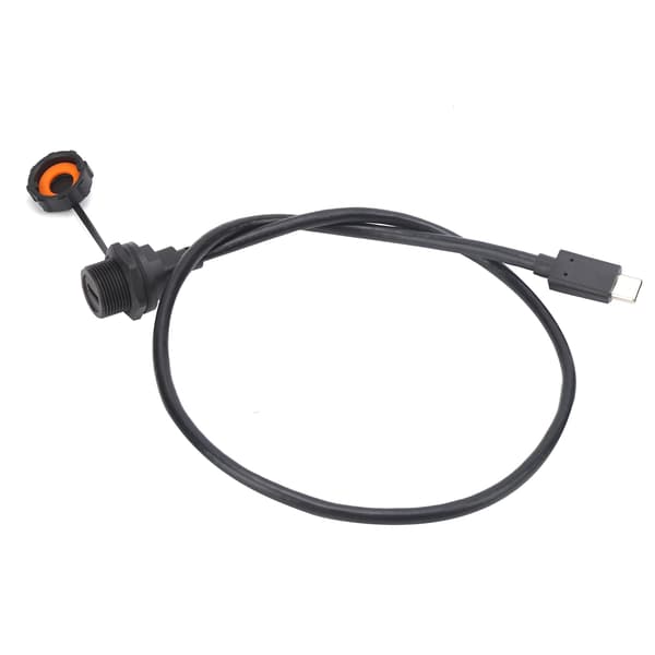 Vandtæt USB-stik IP67 TYPEC hun han med kabelstik E10TPCTFF/TPCAM (0,5 meter)