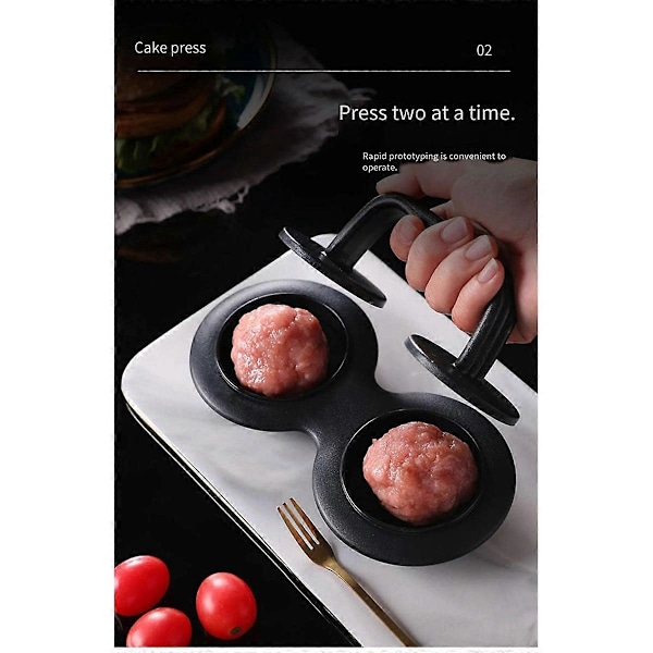 Burgerpress Biffpress Non-Stick Hamburgerpress Kit Orange