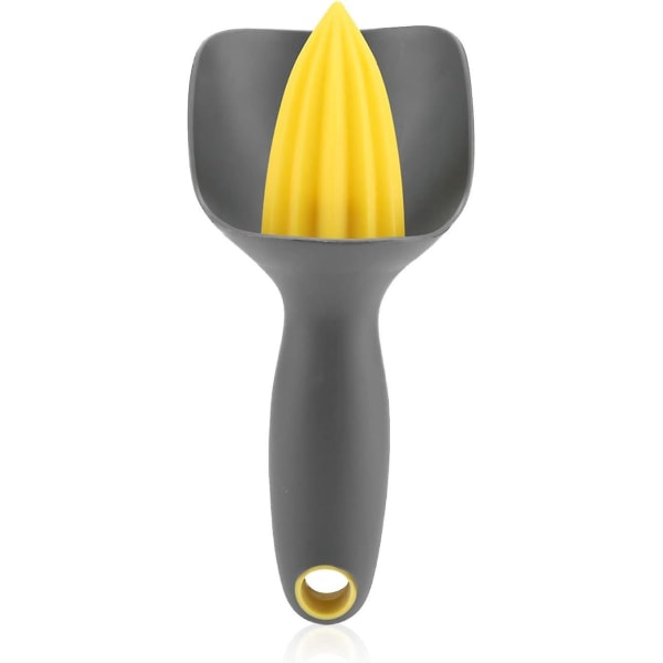 Mini håndholdt ergonomisk citronpresser til køkkenredskaber (sort)