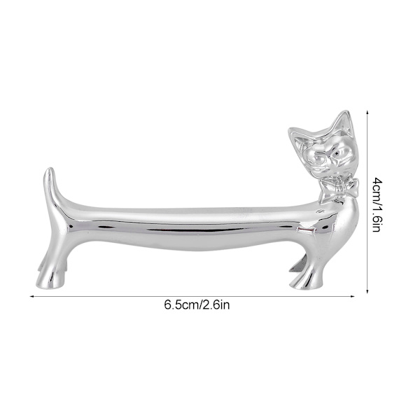 Kattemønstret holdbart køkkenbord bestikholder stand bord dekorativt ornament
