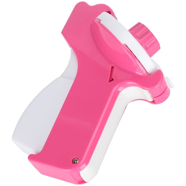 Prægemaskine Mini Manuel Skrivemaskine Båndprinter DIY Projekter Tilbehør Pink
