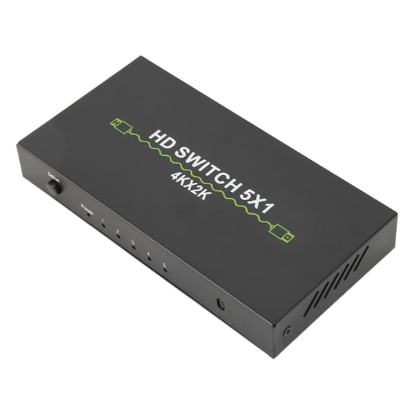 5 inn 1 ut lydsvitsj 4k 30Hz HD-svitsj for datamaskin bærbar PC dekoder smartbokser 100-240V US-plugg