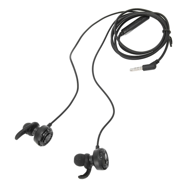 3,5 mm spelhörlurar Multifunktionsstereo brusreducering Trådbundna spelhörlurar med mikrofon för bärbar dator mobiltelefon PC