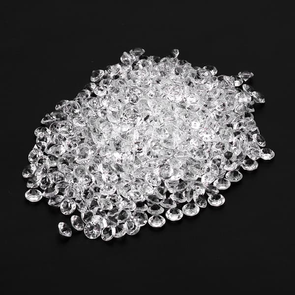 Transparenta akrylpärlor Bröllopsfest DIY-prydnad Vackra tillbehör Dekor (6mm 2000st)