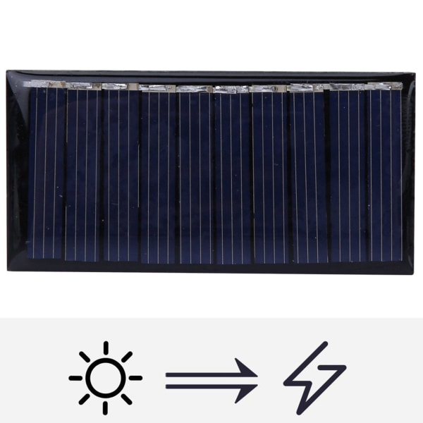 50MA 5V mini solcellepanel batterilader polykrystallinsk silisium utendørs ladestrømforsyning