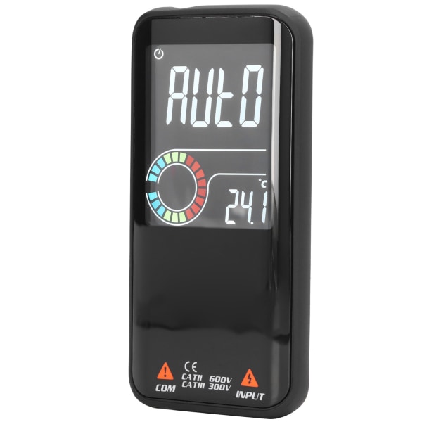 Uppladdningsbar digital multimeter med hög precision AC DC spänningsmätare med färg LCD-skärm