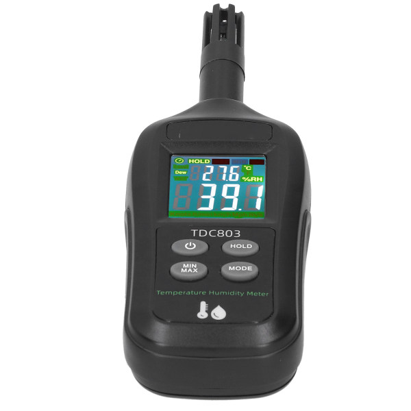 Termometer Hygrometer 4-siffrig färg LCD digital display Temperatur fuktighetsmätare TDC803