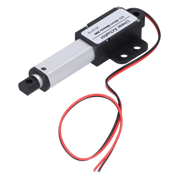Linjärställdon DC 12V 30mm Slag Lågt Brus Kortslutningsskydd T-typ Skruv Mini Elektrisk Linjär Rörelse Ställdon 30mm/s‑20N