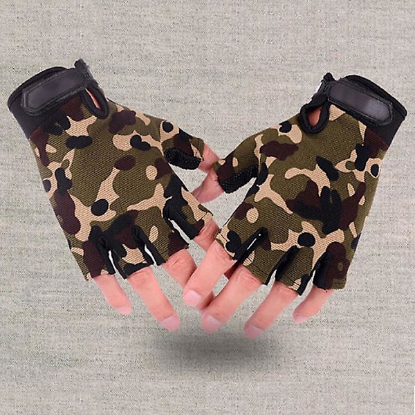 Glove Station Combat Fingerløse Taktiske Hansker for Menn - Ideelle for Motorsykkel, Skyting, Airsoft, Jakt, Politiarbeid og Fotturer