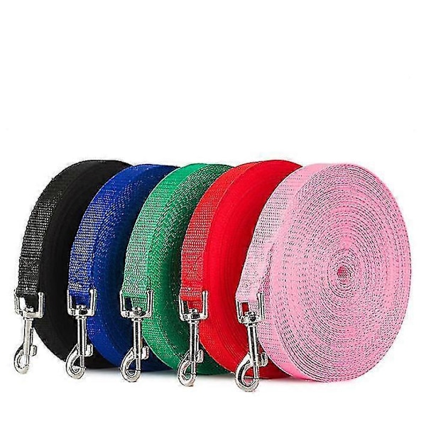 Udendørs Sporingsline til Store Hunde - 50m Hundeline pink 9m*2cm