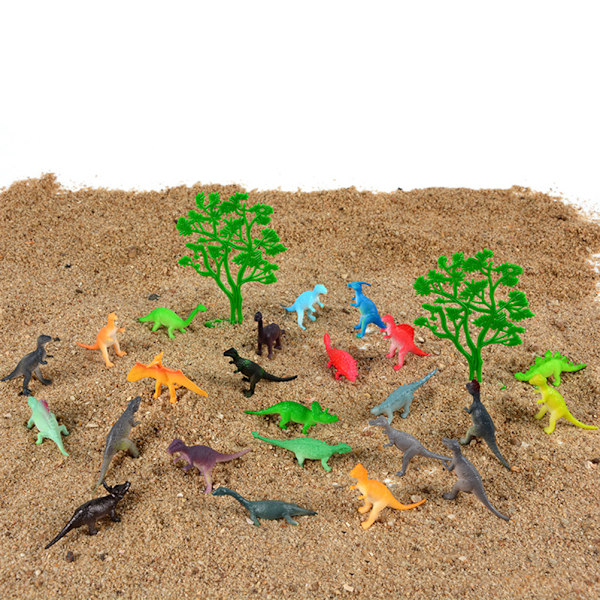 24 stk. Dinosaur Figurer PVC Plast Simulering Dyr Model Legetøj til Børn Uddannelse og Ferie Dekoration