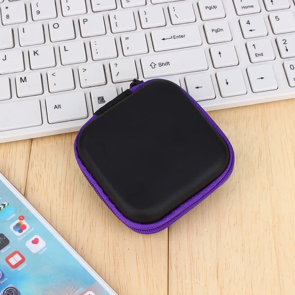 Hård Æske Gadget Etui Opbevaringspose Til Nøglering Hovedtelefoner Kabel USB Data Line