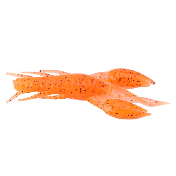 4 kpl oranssia keinotekoista kalastusravun silikonisyöttiä (2#)