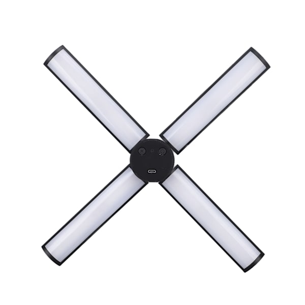 Fällbar LED-lampa USB Micro 2600mAh 5 nivåer ljusstyrka 3 färgtemperaturer Videoljus Fyllningsljus för livestreaming