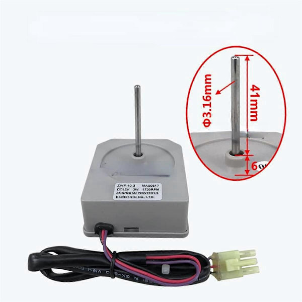 Køleskab DC Ventilator DC Motor DC12V ZWF-10-3 MA00517 til