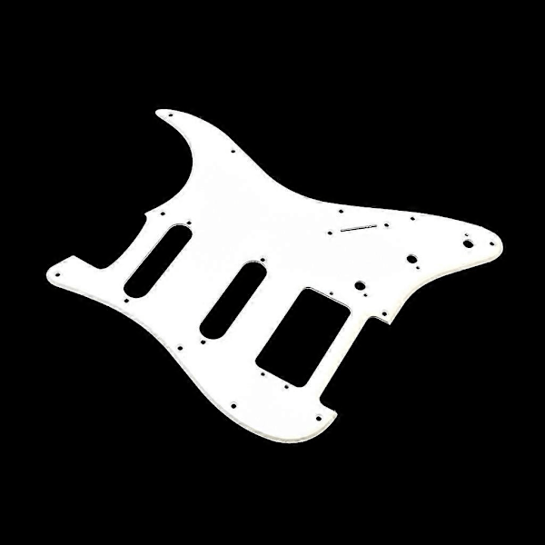3-lags 11 Hull Fargerik Gitarplekterbrett Ripebeskyttelse For Elektrisk Gitar Zekai Svart