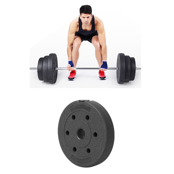 Klassiset valurautaiset painolevyt voimaharjoitteluun kotisalille, musta, 1 kpl, 1 kg