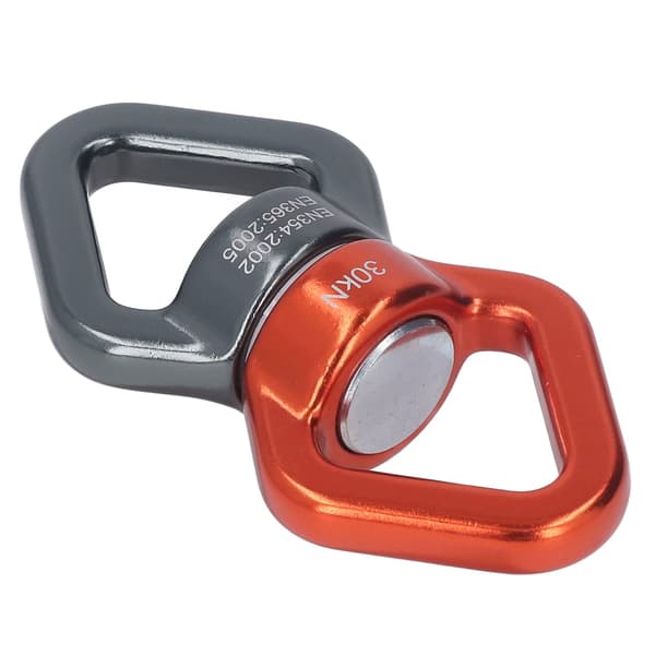 Gunga Spinner 360 Grader Roterande 8-formad Universal Säkerhetsrotationsanordning för Gunga Utomhus Orange och Grå