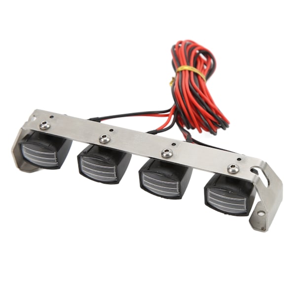 RC Ljusramp LED-lampor Fyrkantig Taklampa DIY Strålkastare för SCX10 1/10 RC Bil Crawler4 Lampor