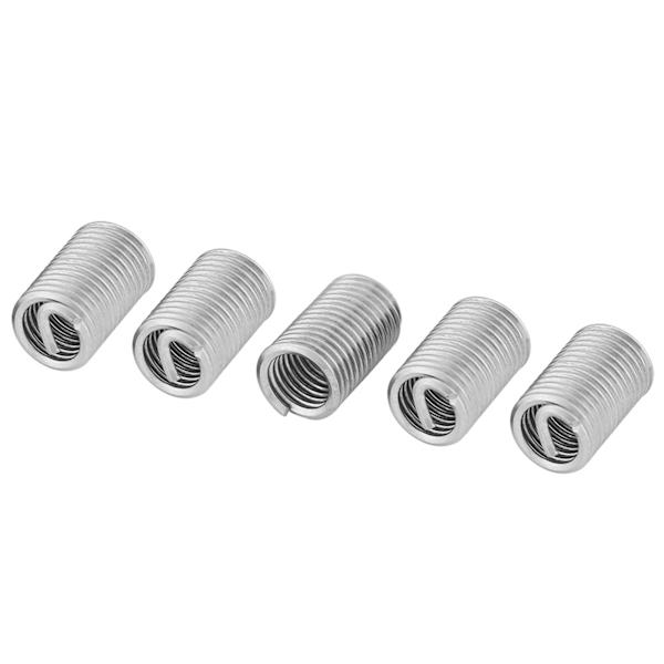 50 stk rustfritt stål SS304 spiraltråd skruegjengeinnsatser M6 x 1,0 x 3D Lengde