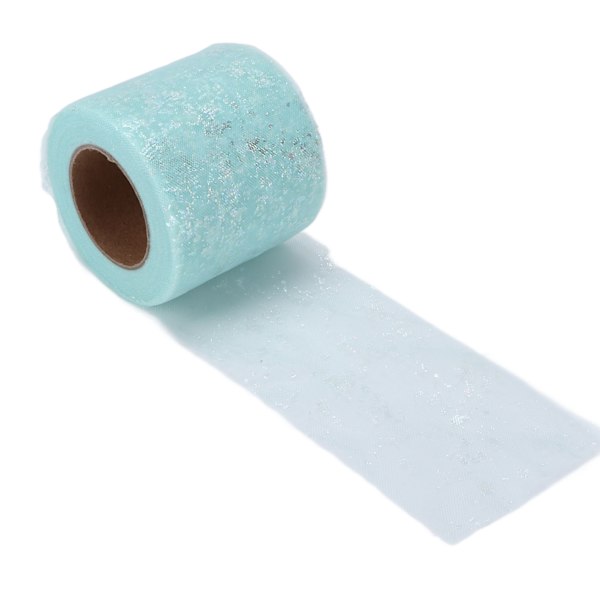 Tulletyg DIY-hantverk Slitstyrka Symfoni Polyester Lätt Bärbar Tulle Rullar 6cmGrön