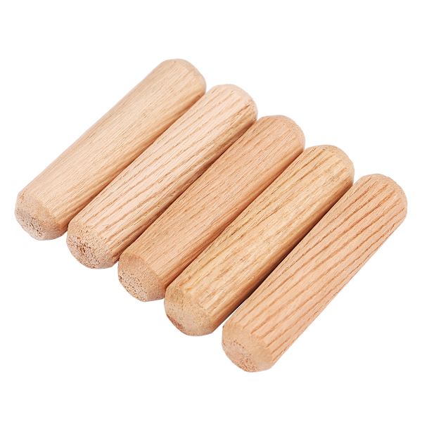 100 stk./sæt Træpinde Cross Grain DIY Træstifter til møbler M10 x 40mm