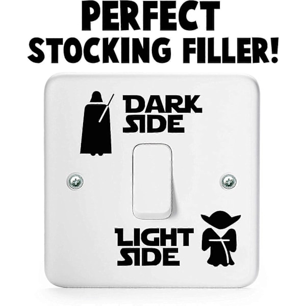 Dark Side Vinyl Bryter Klistremerker The Dark Side Lysbryter Deksel gull Dekal | Bruk som svart lysbryter klistremerke eller lysbryter klistremerker trykt svart
