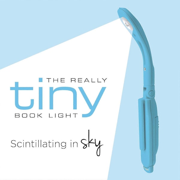 Verkligen Liten Boklampa Kompakta Läslampor för Böcker i Sängen En Fantastisk Boklampa med Batterier Ingår Petal Sky Blue 1 st
