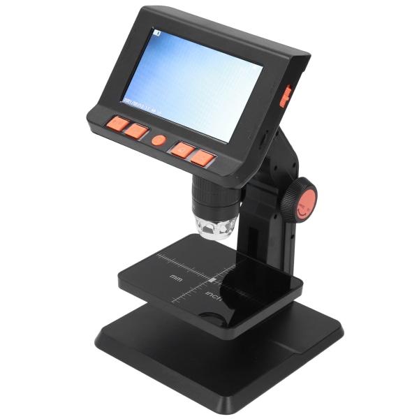 4,3" skærm HD digitalt mikroskop Justerbar LED 50X‑1000X forstørrelse elektronisk kamera