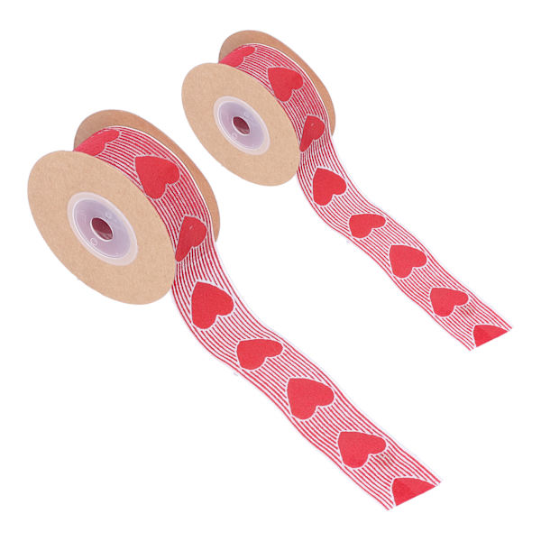 Band 2,5 cm 1 tum bred kärlekstryckgarnband bröllopsdekoration presentförpackningsband